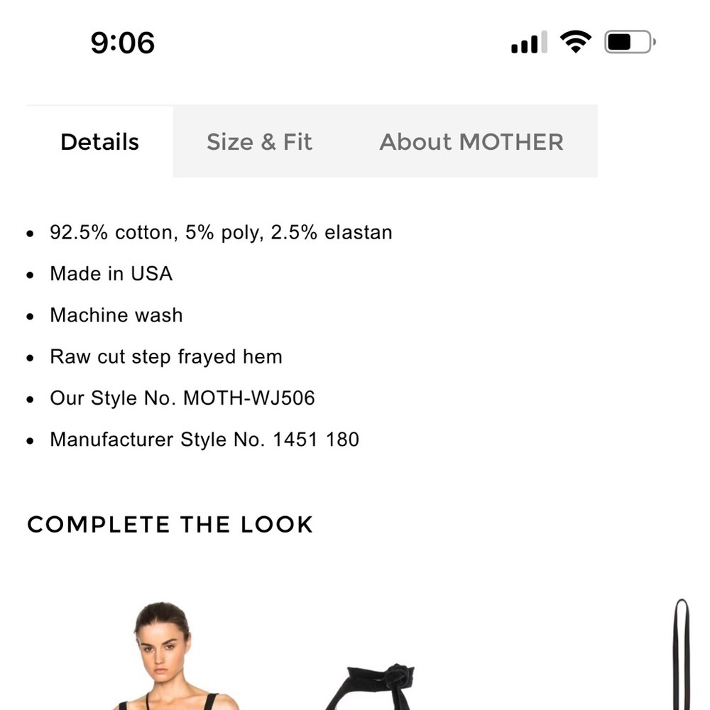 Mother The Stunner Zip Ankle Step Fray Not Guilty - Picture 3 of 12